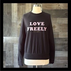 Spiritual Gangster Love Freely sweatshirt small athletic sporty activewear yoga